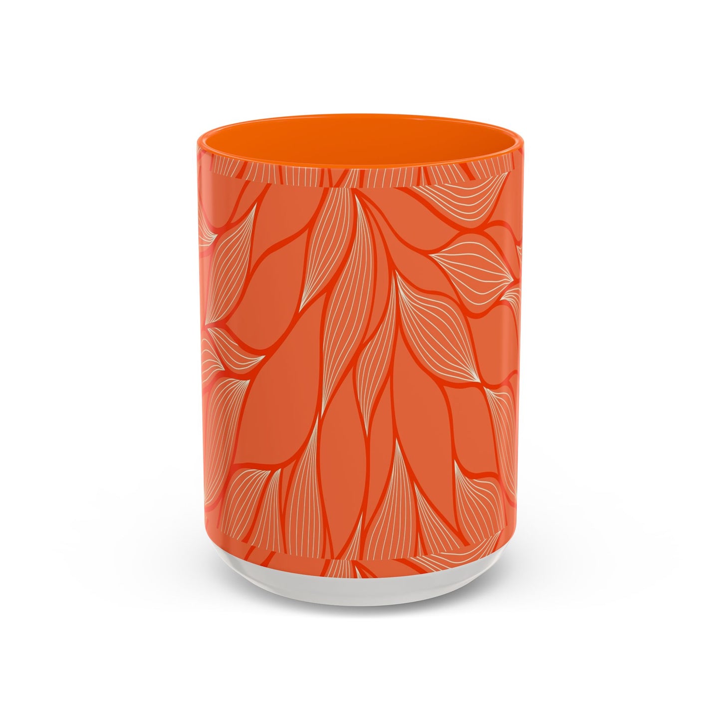 Stylish Accent Coffee Mug, Floral Pattern Drinkware, Unique Gift for Coffee Lovers, Home Decor, Kitchenware, Vibrant Design