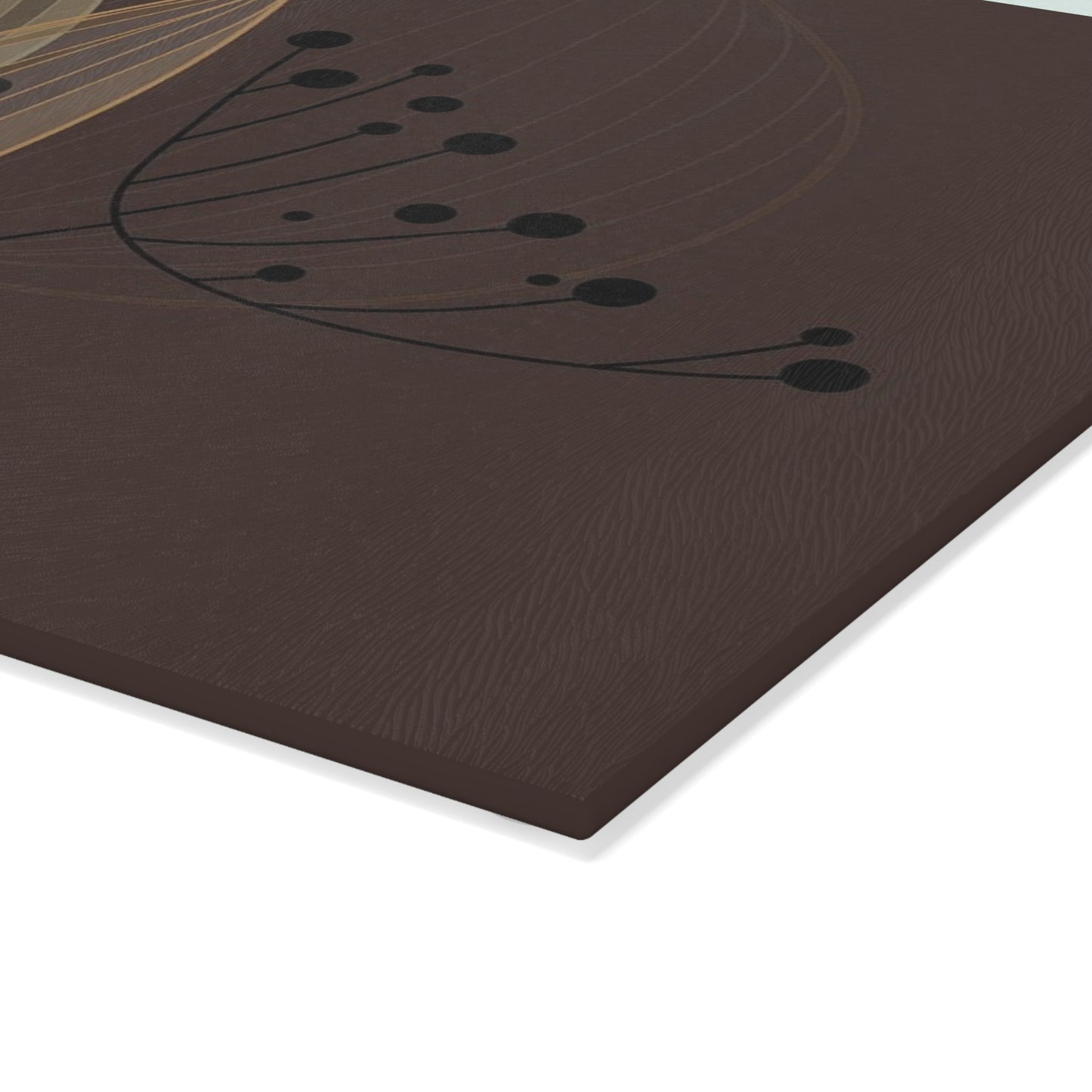 Elegant Glass Cutting Board with Leaf Design, Kitchen Decor, Housewarming Gift, Culinary Art, Modern Kitchen Accessory