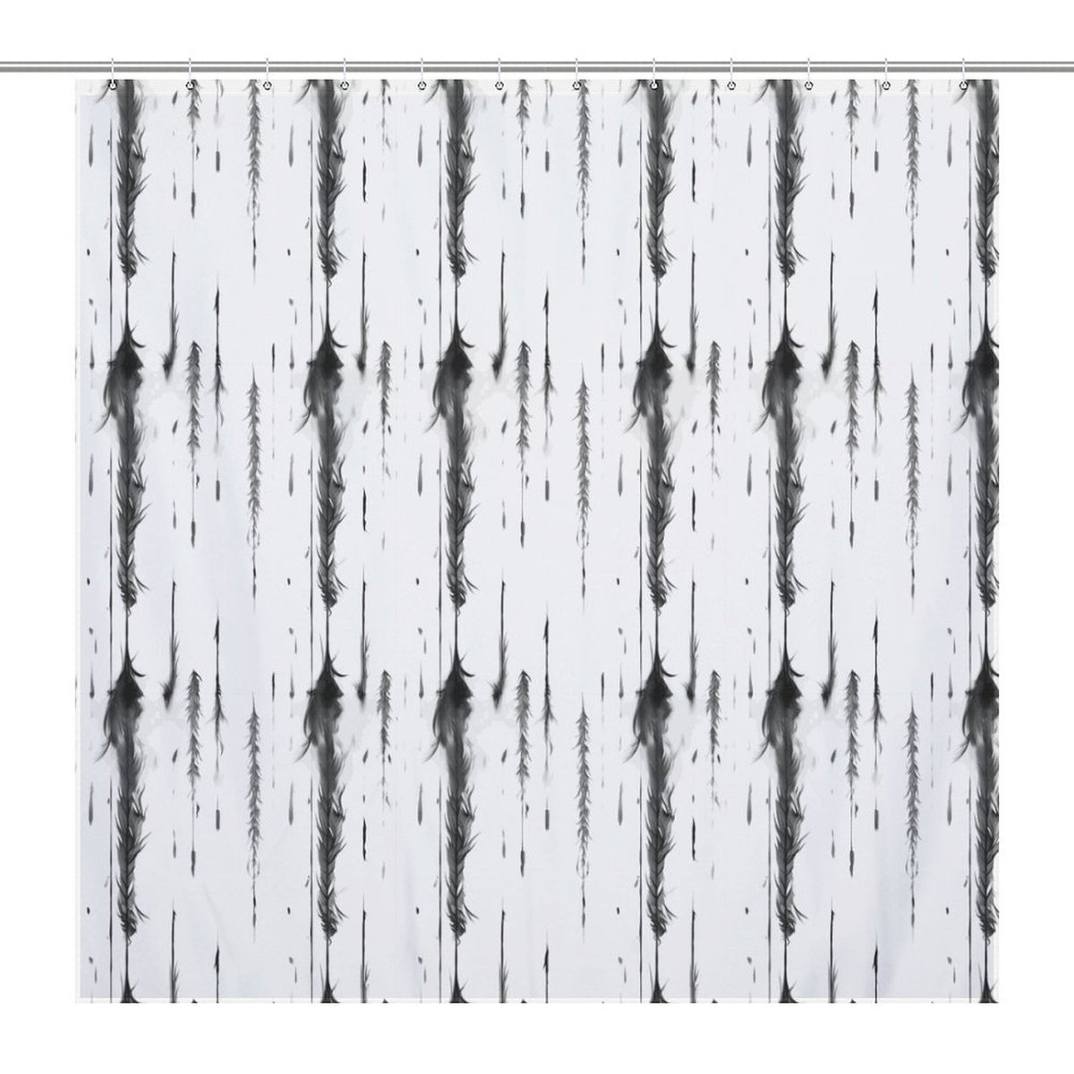 Black and White Shower Curtain