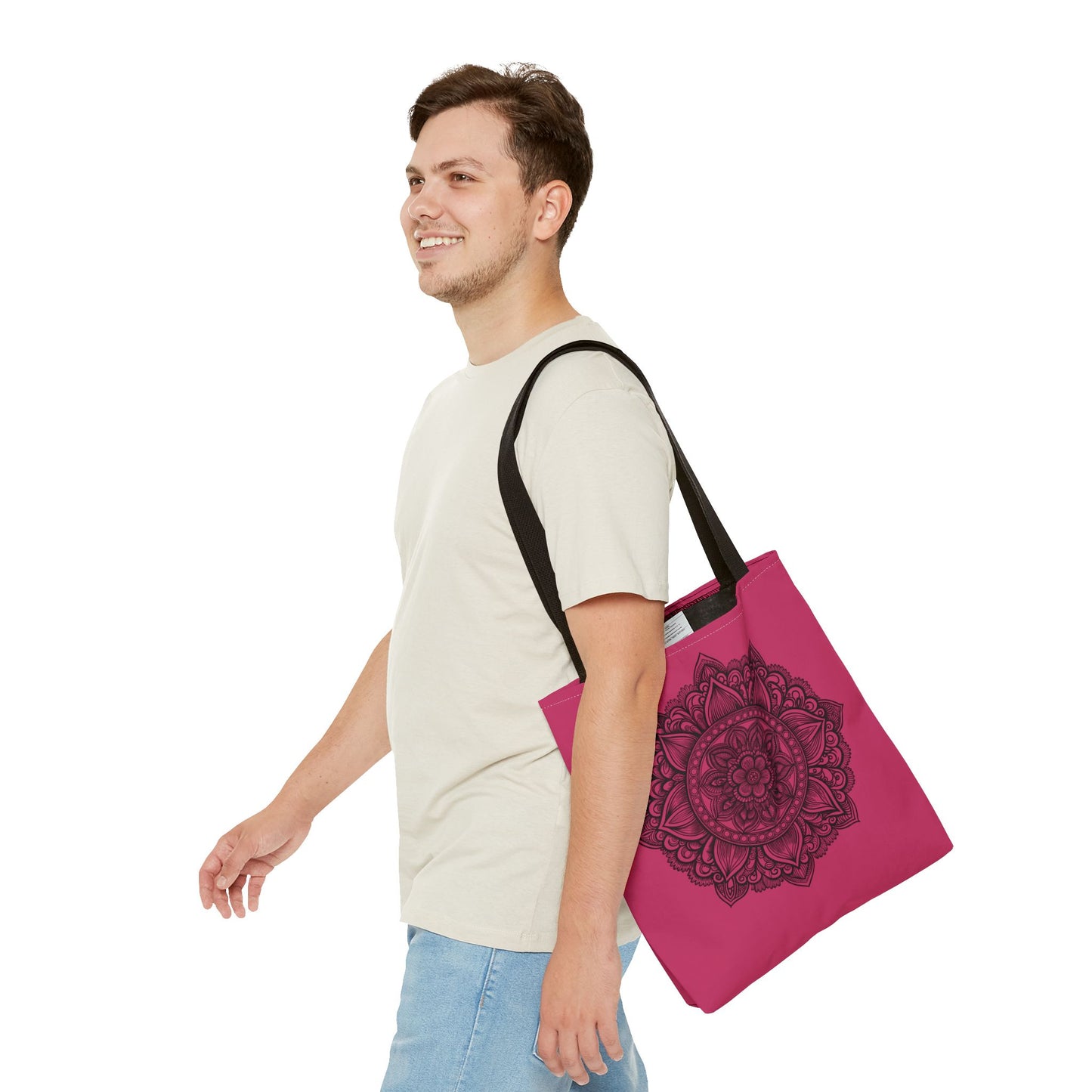 Mandala Tote Bag, Bohemian Style Bag, Eco-Friendly Shopping Bag, Gift for Her, Yoga Lover Tote