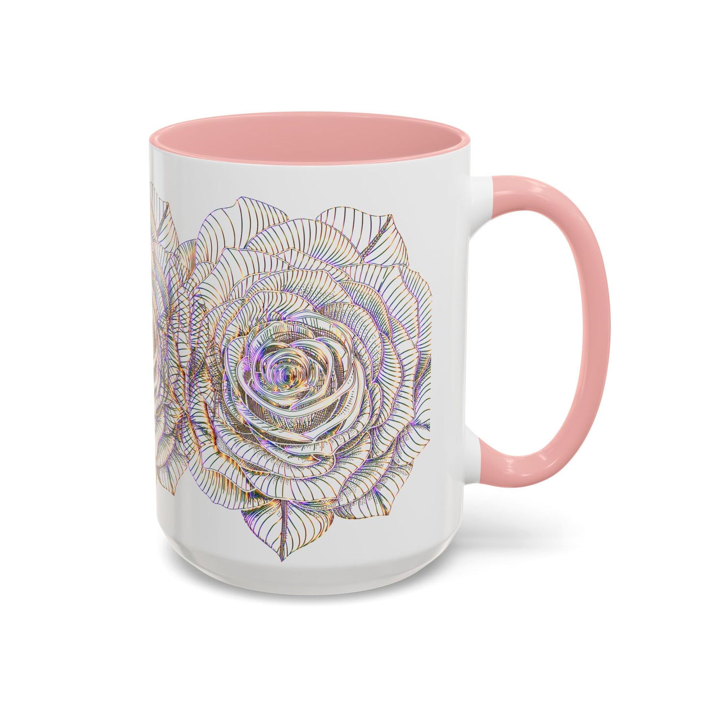 Holographic Floral Coffee Mug - Perfect Gift for Plant Lovers, Home Decor, Tea & Coffee Lovers, Mother's Day, Birthdays