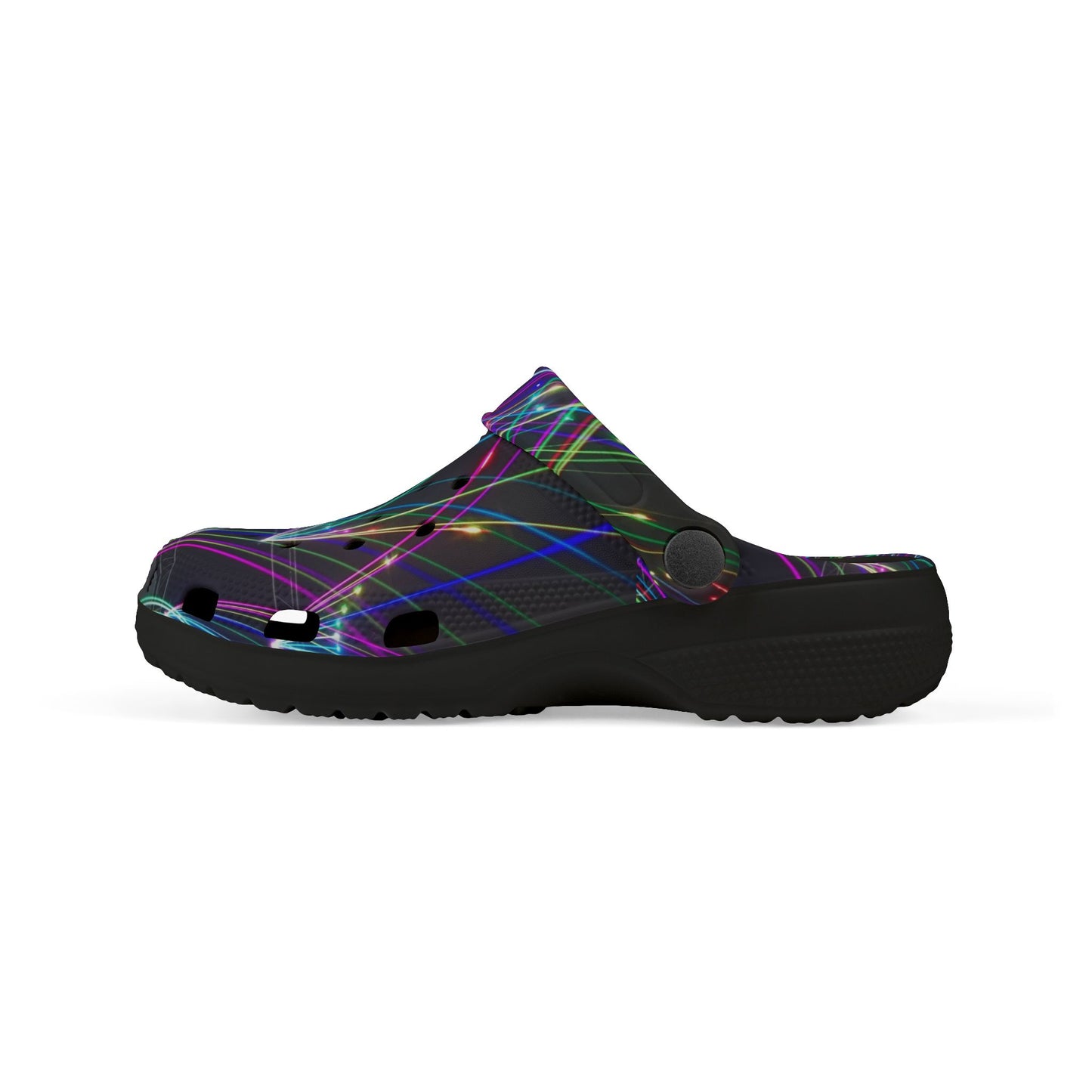 Vibrant Kid's EVA Foam Clogs, Colorful Slip-On Shoes for Fun Adventures, Neon Light Design, Ideal for Summer, Festivals, and Everyday Play