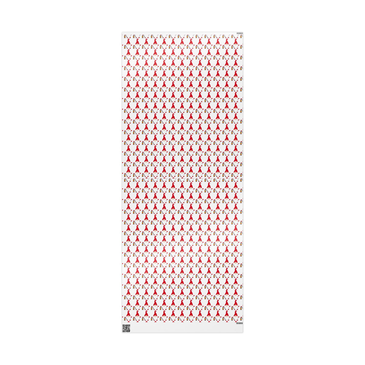 Christmas Gnome Wrapping Paper — Repeating Red Gnome Pattern for Holiday Gift Wrap