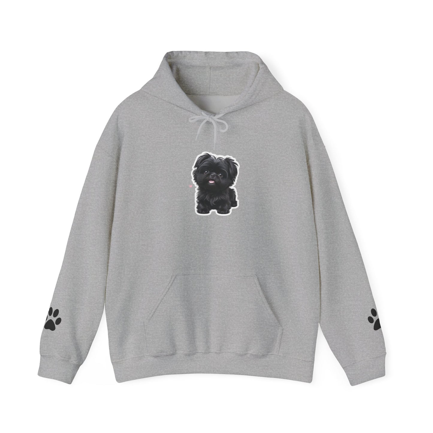 Cute Dog Paw Print Hoodie, Pet Lover Gift, Unisex Sweatshirt, Cozy Animal Hoodie, Perfect for Animal Lovers, Dog Mom Apparel