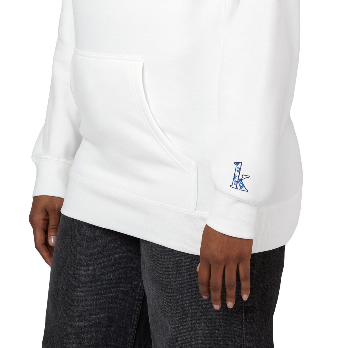 Cozy Floral Monogram Fleece Hoodie for Unisex - Perfect Gift for Birthdays, Valentine’s Day, Casual Wear, Adventure