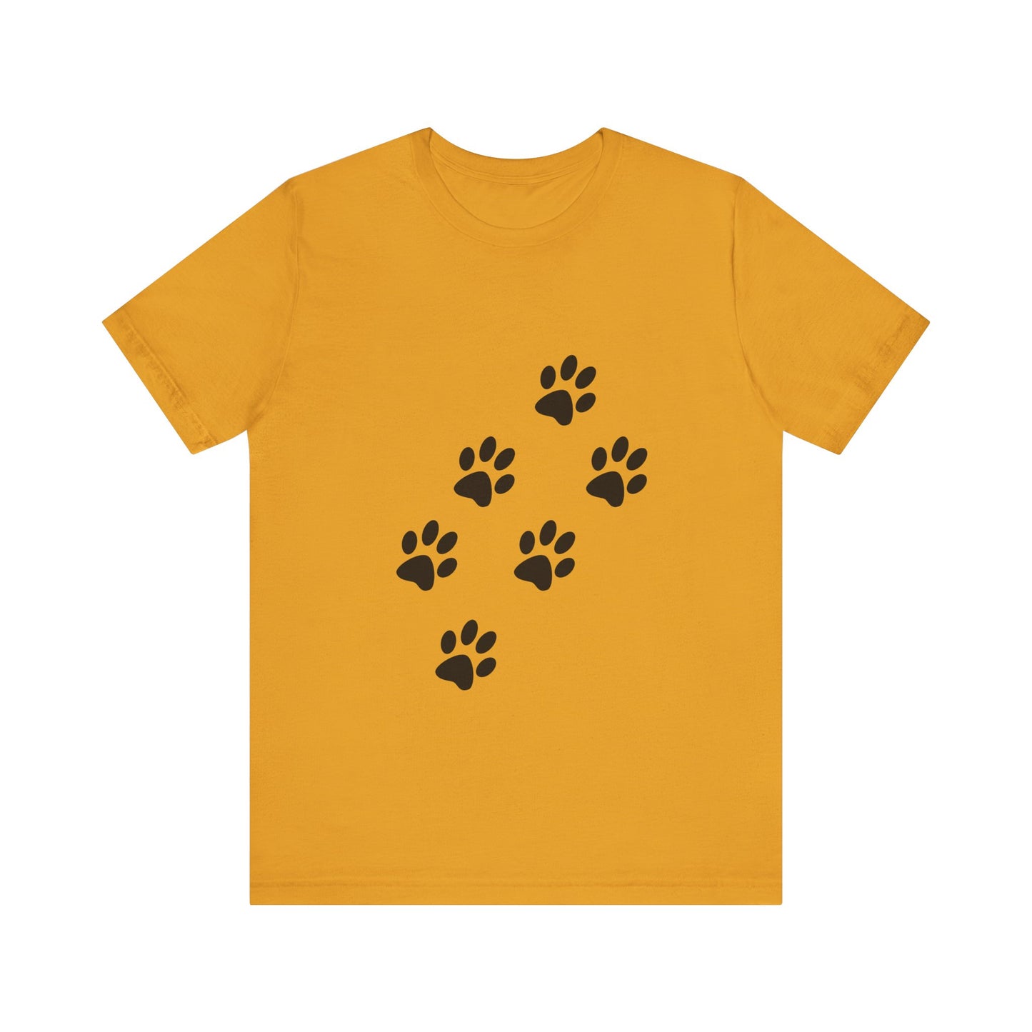 Paw Print Short Sleeve Tee | Unisex Animal Lover Shirt, Pet Owner Gift, Casual Wear, Gifts for Dog Lovers, Comfortable T-Shirt