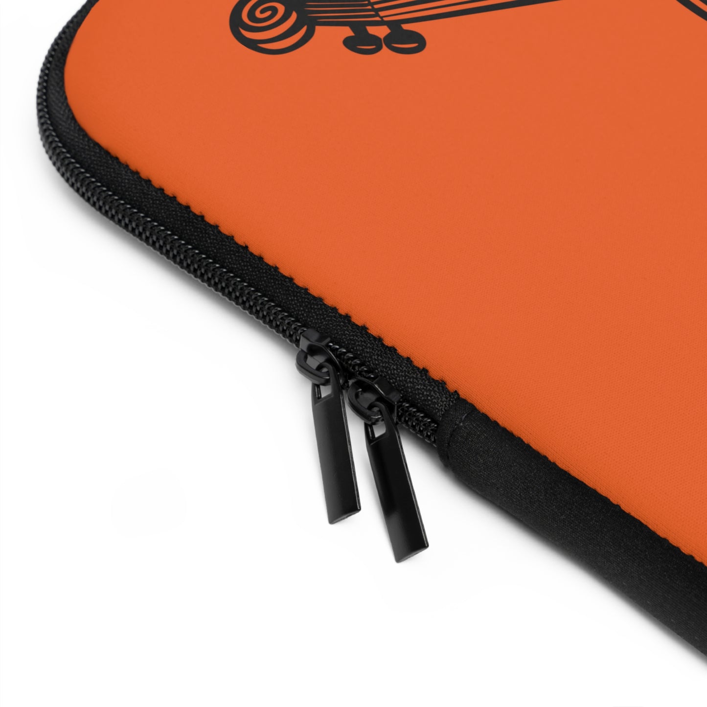 Violin Laptop Sleeve, Music Lover Gift, Orange Sleeve for Musicians, Stylish Tech Accessory, Perfect for School and Work