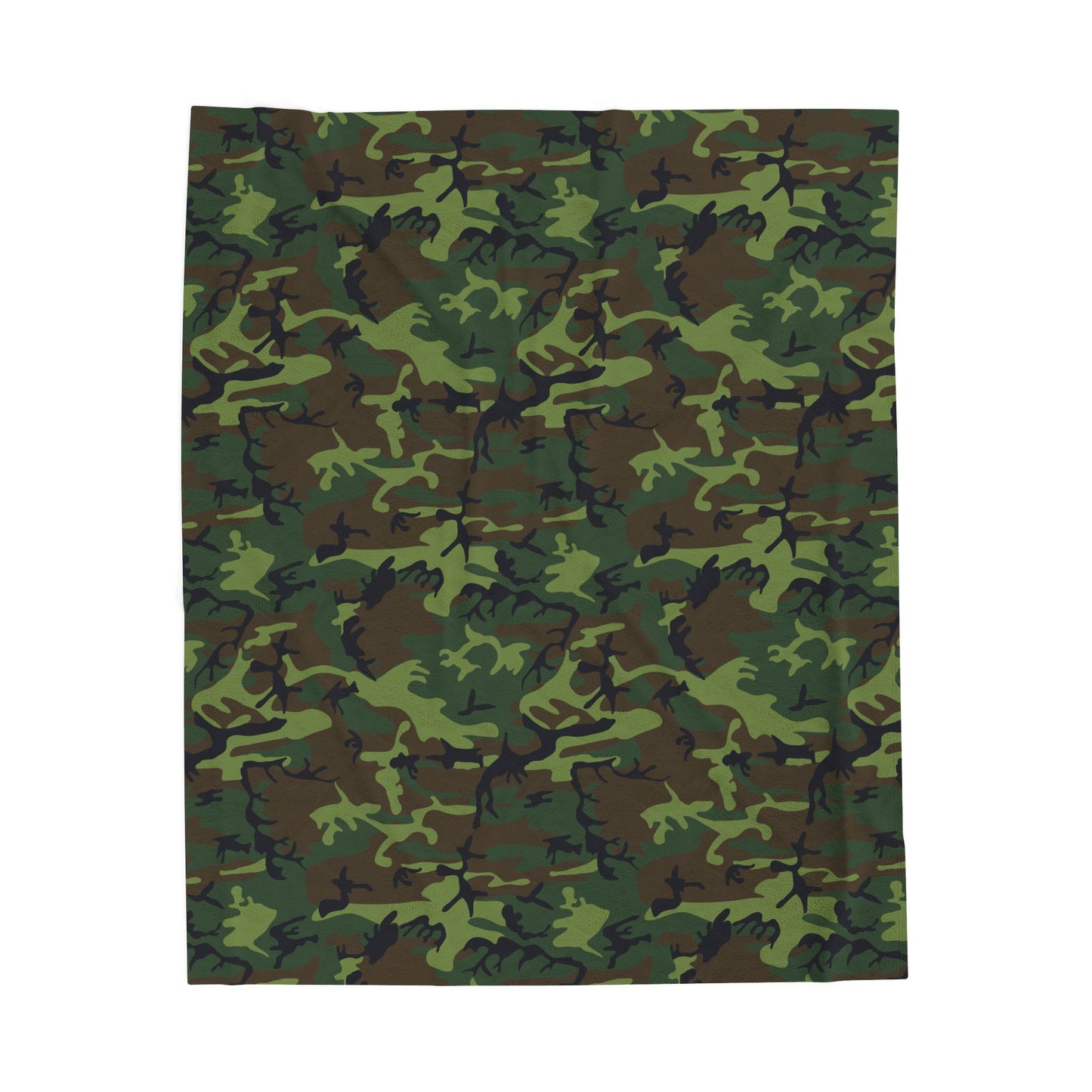 Cozy Camouflage Velveteen Plush Blanket | Soft Throw for Camping, Sofa, Home Decor, Gifts, Outdoor Events