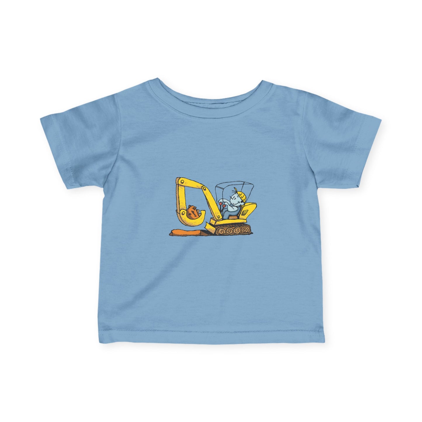 Cute Construction Theme Infant Tee, Baby T-Shirt, Toddler Clothing, Birthday Gift, Playful Outfit, Unique Baby Wear