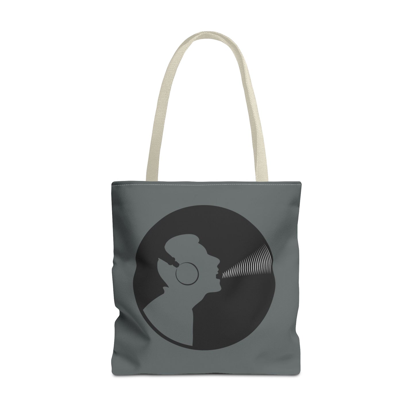 Music Lover's Tote Bag, Stylish Bag for Vinyl Enthusiasts, Gift for Music Lovers, Unique Shopping Tote, Record Player Accessory