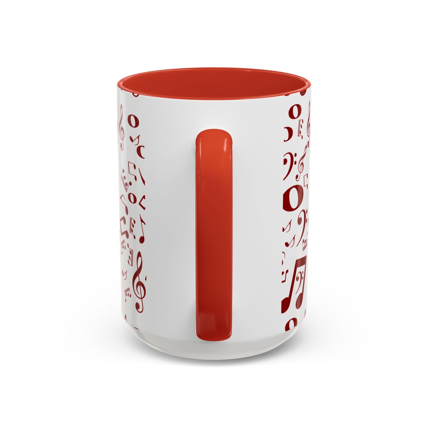 Accent Coffee Mug (11, 15oz) - Musical Notes
