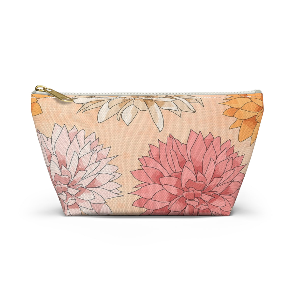 Floral Accessory Pouch - Versatile Cosmetic Bag, Travel Organizer, Gift for Her, Makeup Storage, Stylish Pencil Case