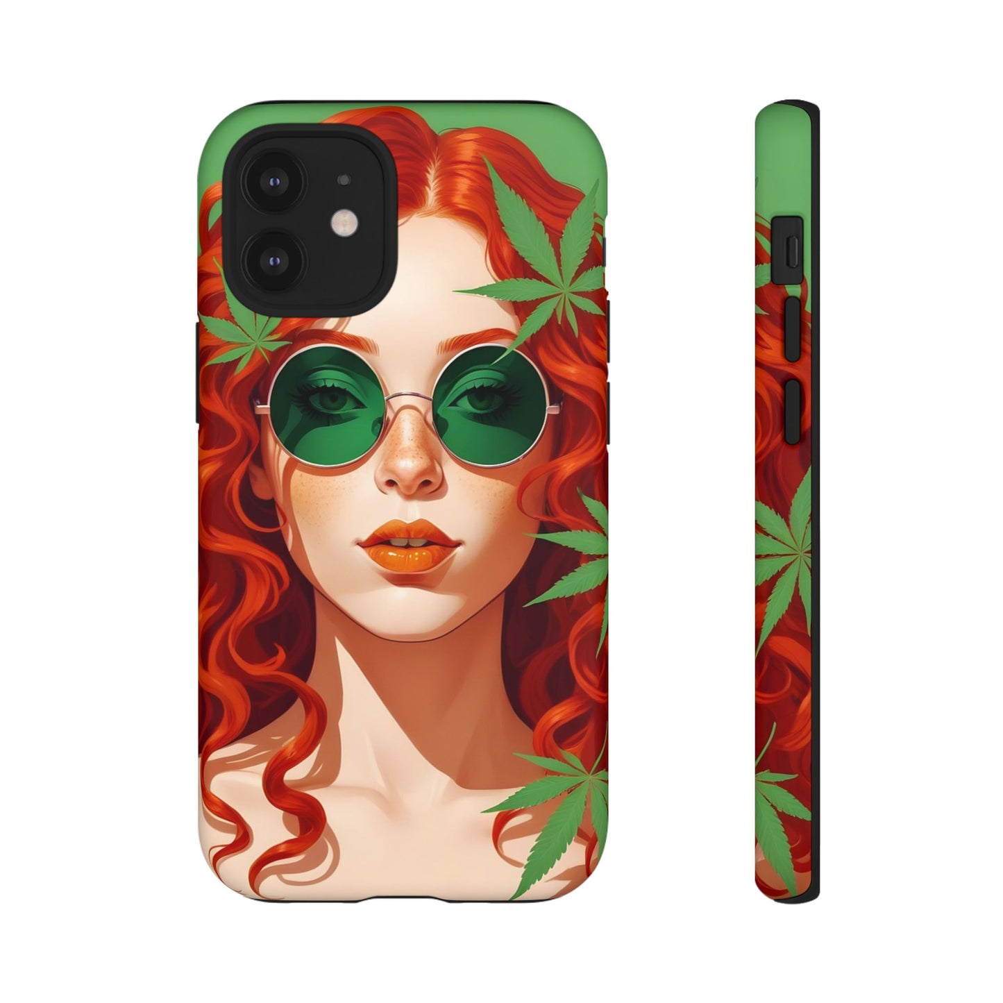 Vibrant Phone Case with Retro Greenery Design, Trendy Case for Casual Look, Gift for Her, Summer Vibes, Unique Phone Accessory