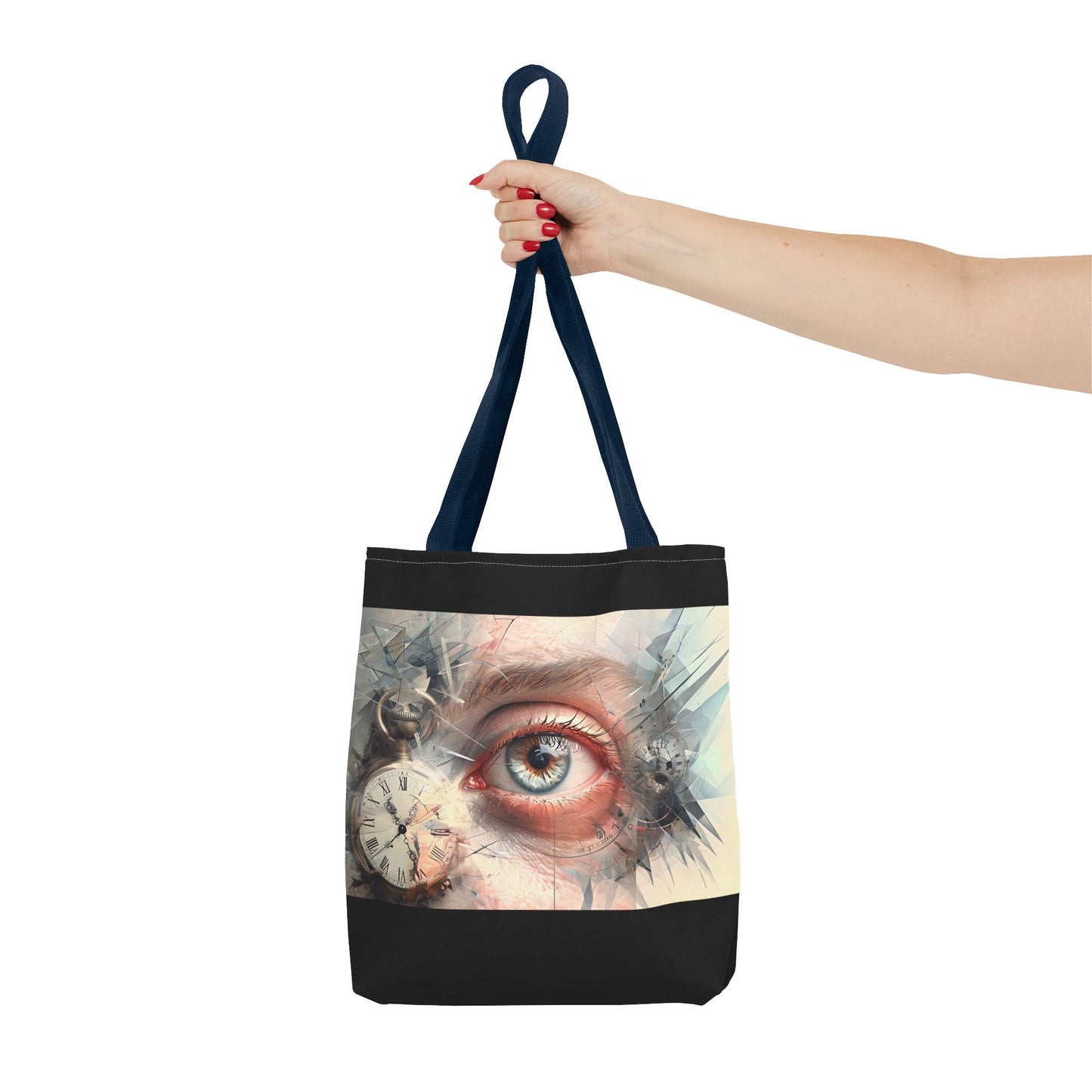 Unique Art Tote Bag - Eye of Time Design