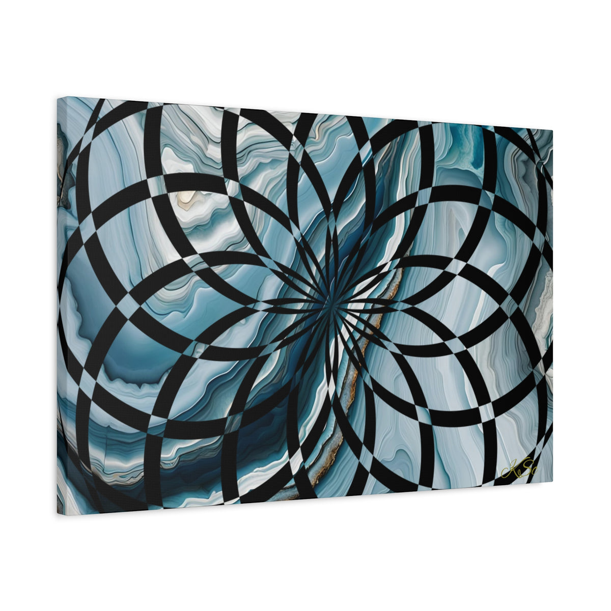 Abstract Geometric Art Canvas Print, Modern Wall