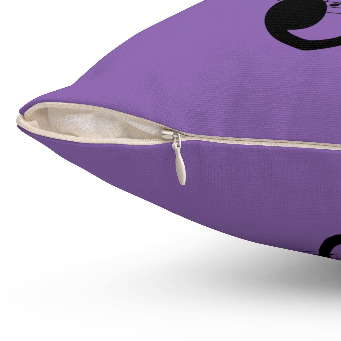 Musical Notes Pillow | Purple Throw Cushion for Music Lovers, Home Decor, Gift for Musicians, Note Design
