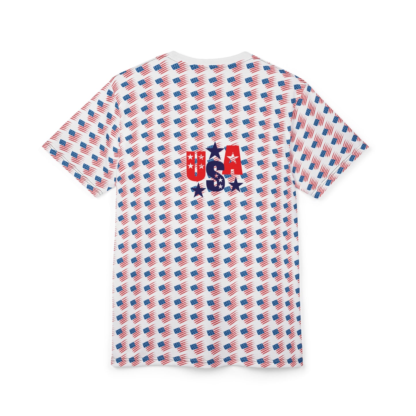 USA Flag Unisex Tee | Patriotic 4th of July Shirt, Independence Day Outfit, Red White Blue Top, Memorial Day Attire, Gift for Veterans