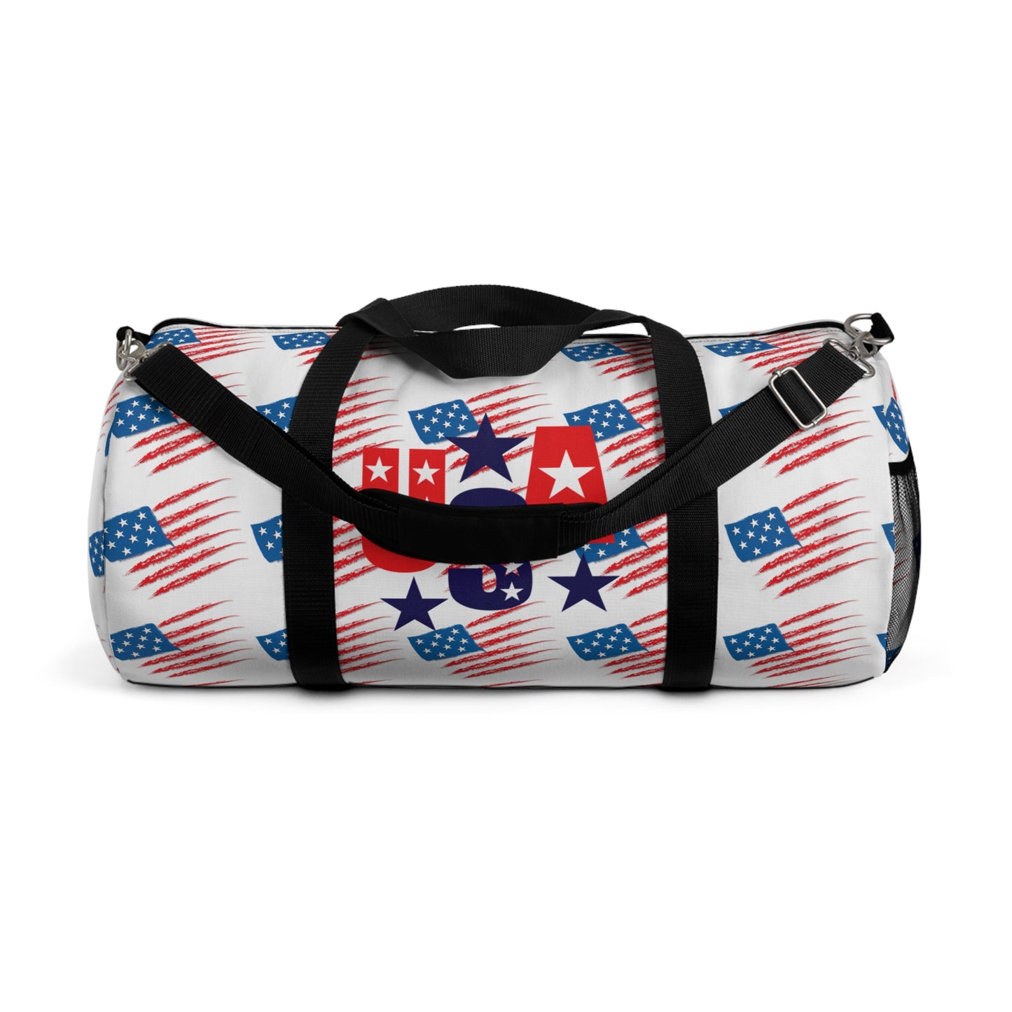Patriotic Duffel Bag, Sports Gear, Travel Bag, Gym Bag, Fourth of July Gift, American Flag Design
