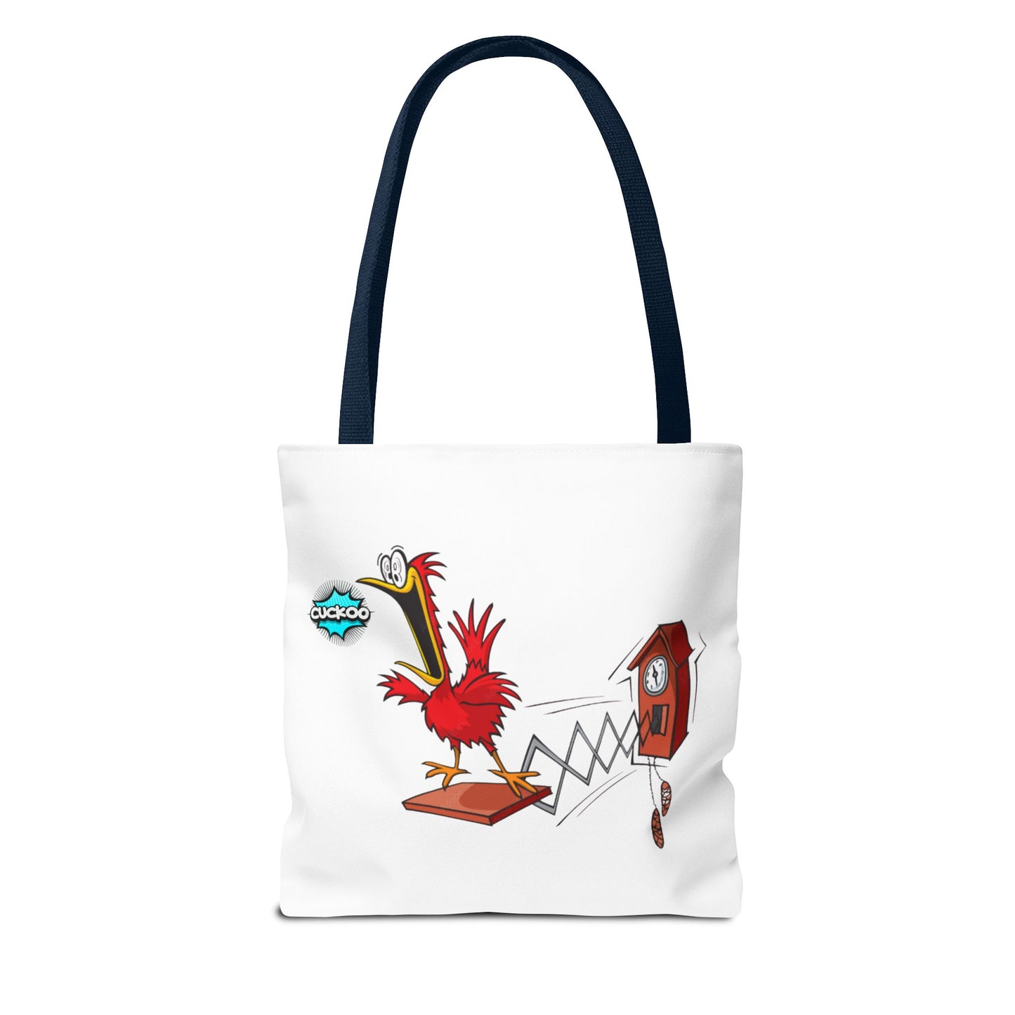Quirky Cartoon Tote Bag, Funny Gift, Bird Lover's Bag, Everyday Use, Shopping