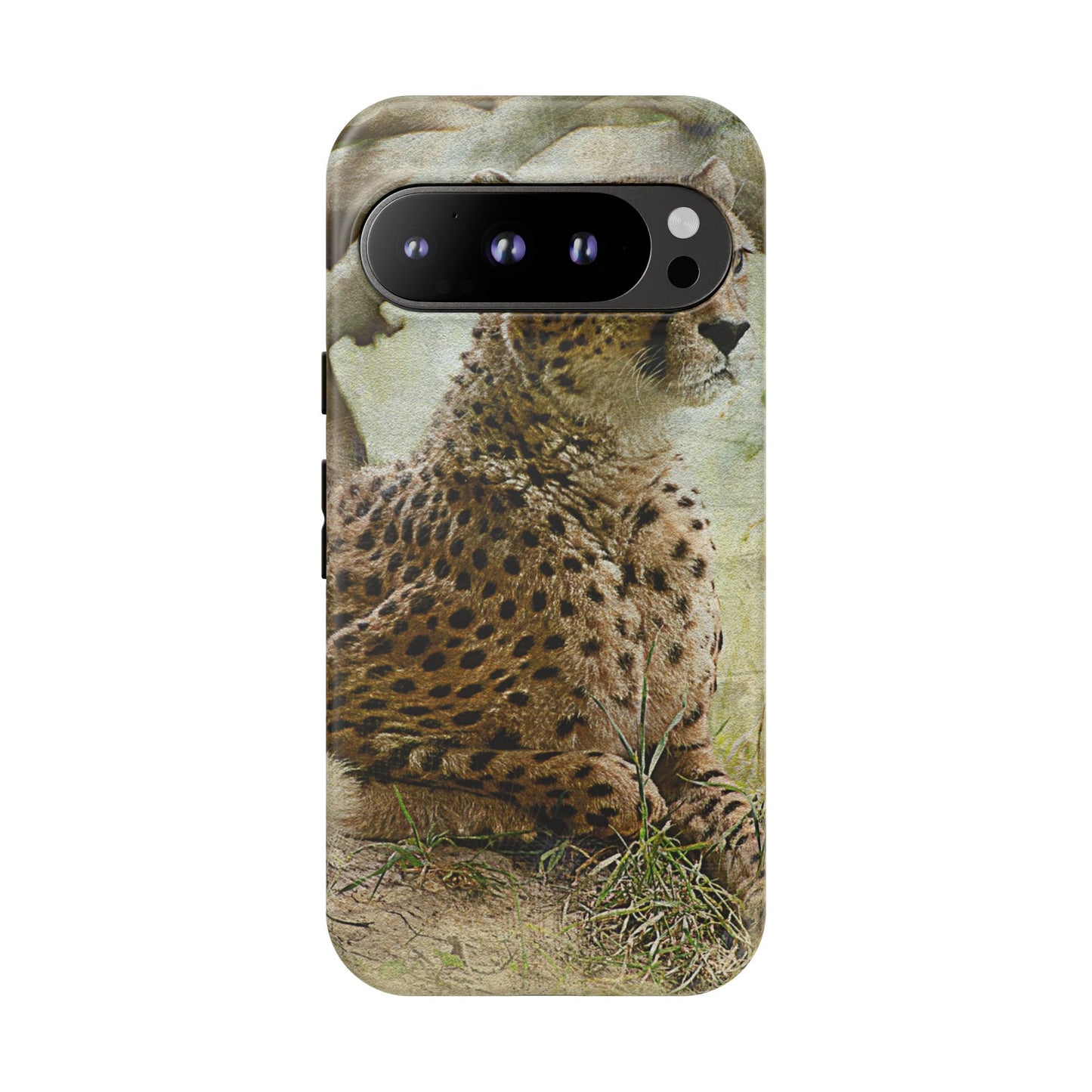 Cheetah Phone Case, Tough Cases, Animal Lover Gift, Wildlife Protection, Eco-Friendly Mobile Cover, Unique Phone Accessory