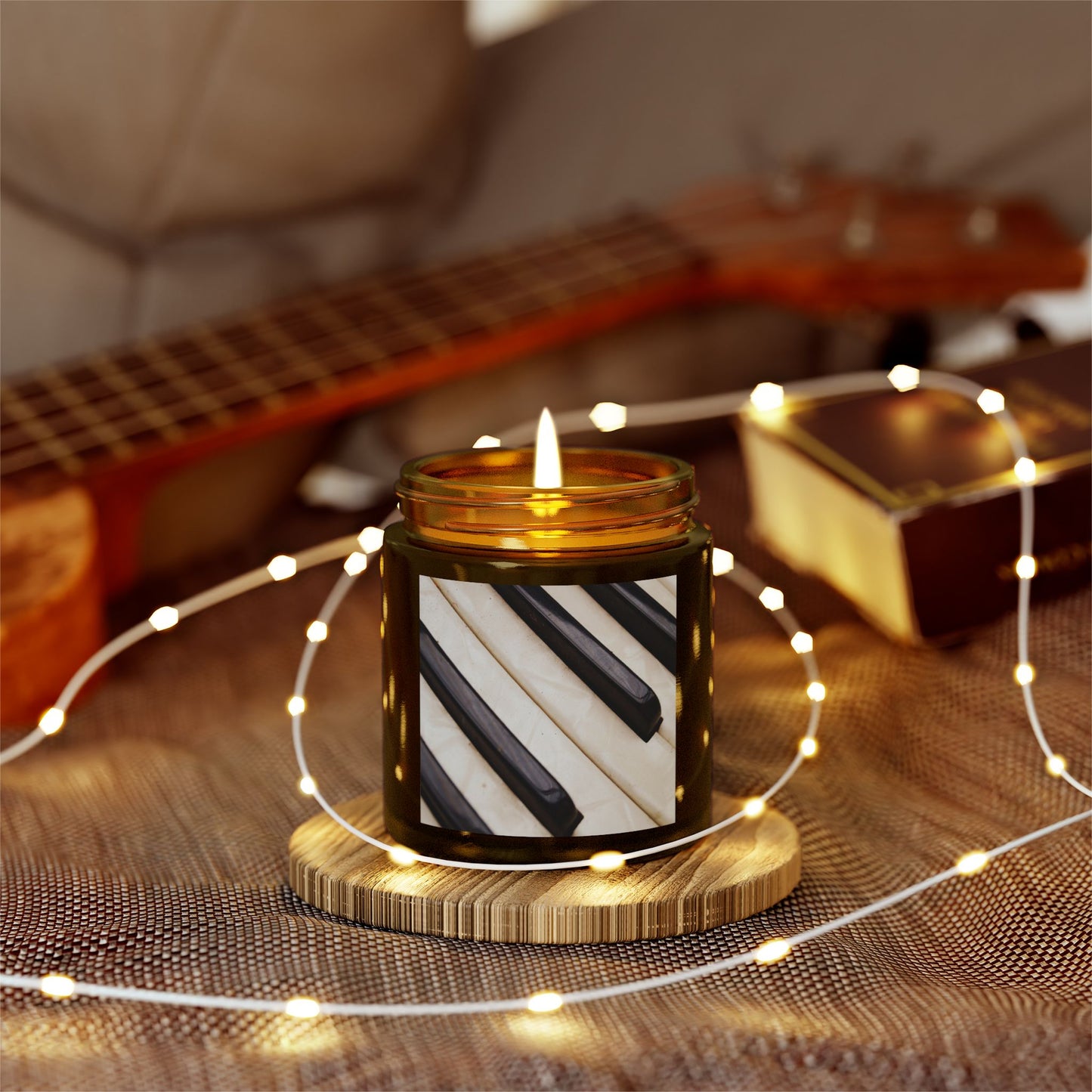 Piano Keys Scented Candles - Aromatic Bliss for Music Lovers, Relaxation, Home Decor, Gift for Musicians, Cozy Atmosphere