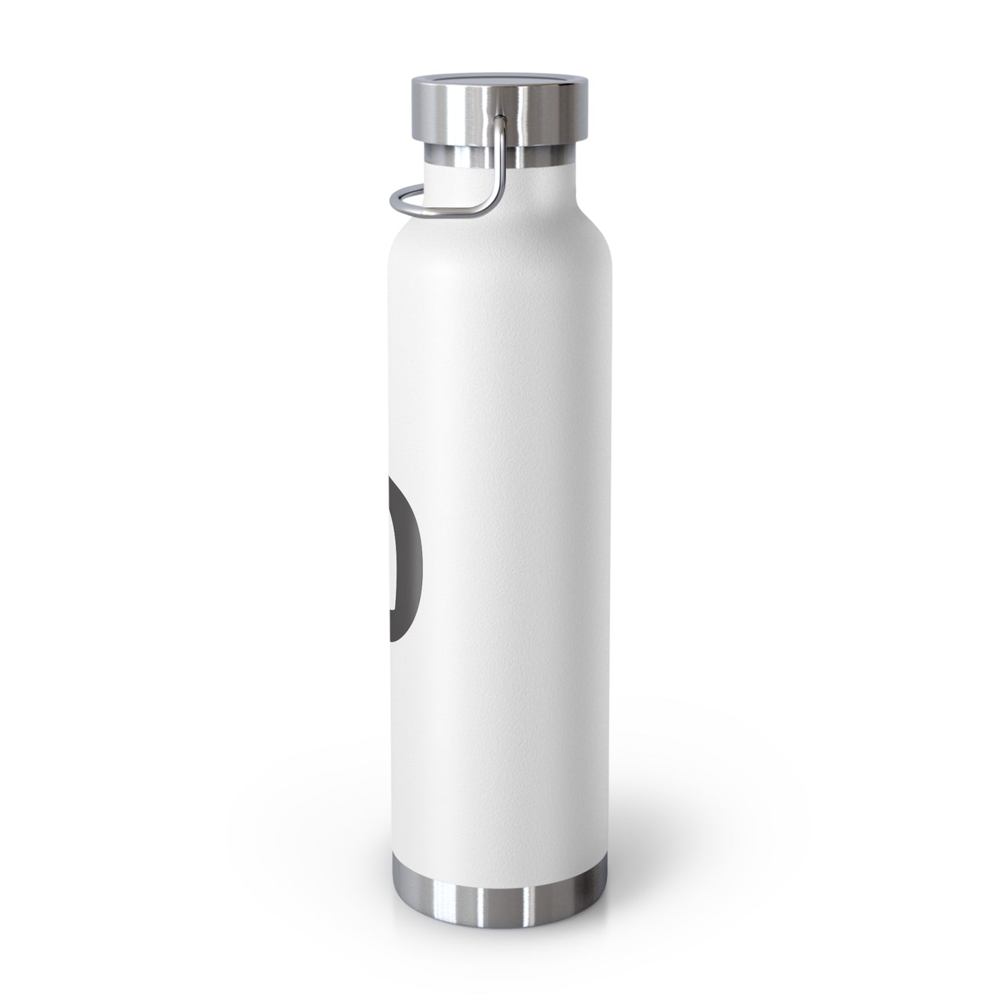 Personalized Copper Insulated Water Bottle, 22oz - "D" Custom Monogram, Travel Mug, Fitness Bottle, Hydration Gift, Eco-Friendly