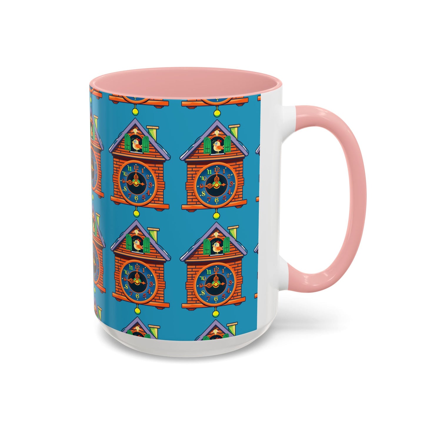 Whimsical Clock House Coffee Mug Unique Gift for Home Decor