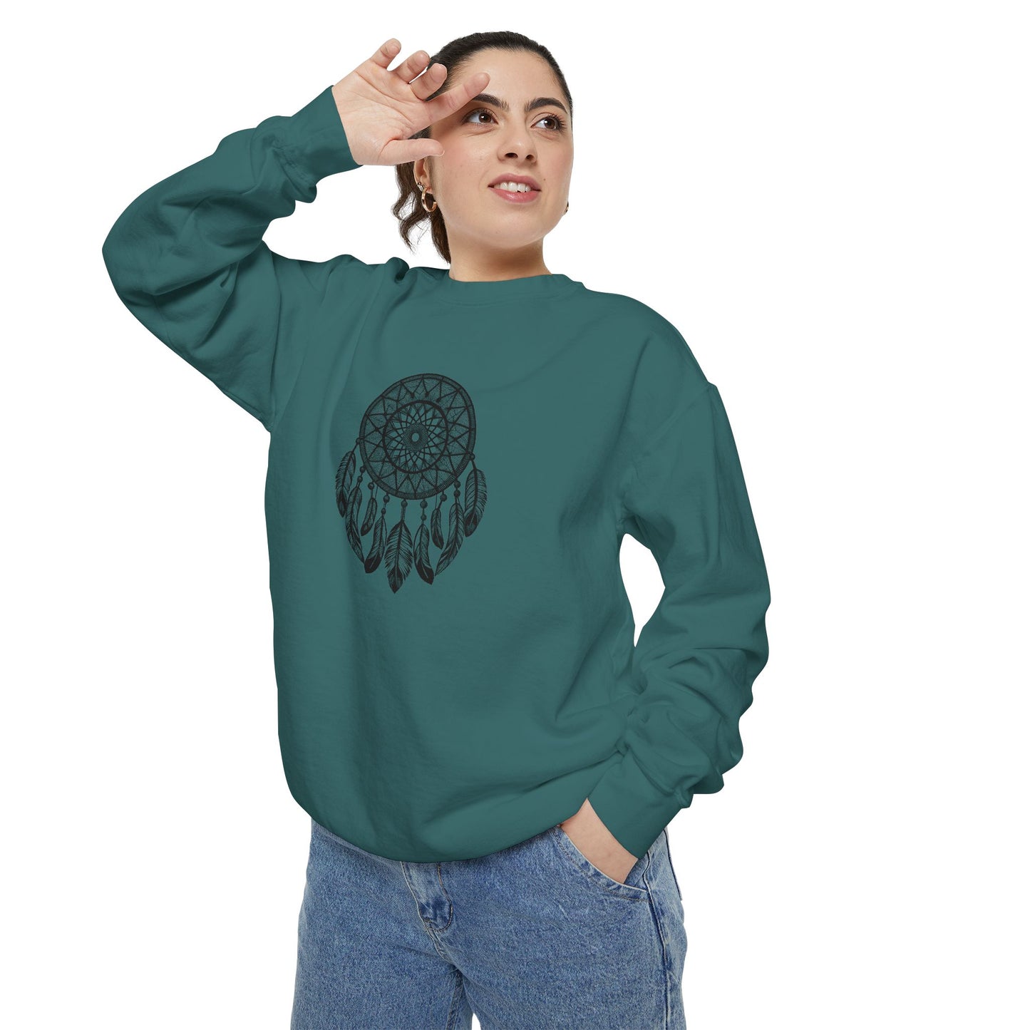 Dreamcatcher Sweatshirt for Cozy Vibes, Perfect Gift for Boho Lovers, Casual Outfits, Fall Style, Relaxing Days