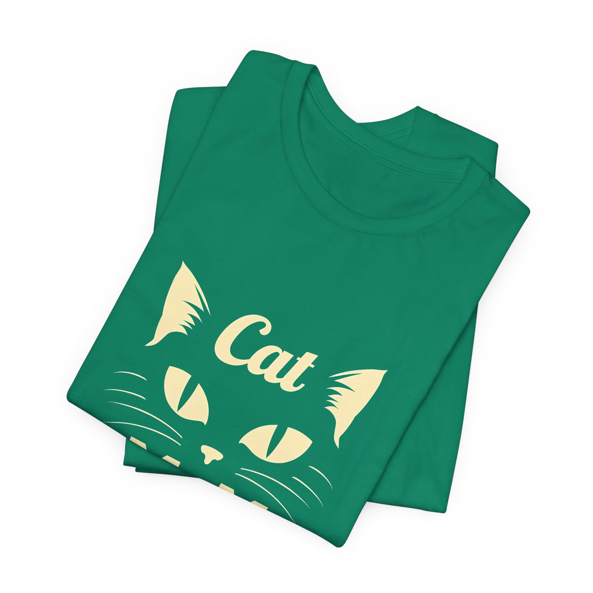 Cat Mom T-Shirt — Cute Cat Face Graphic Tee for Cat Lovers