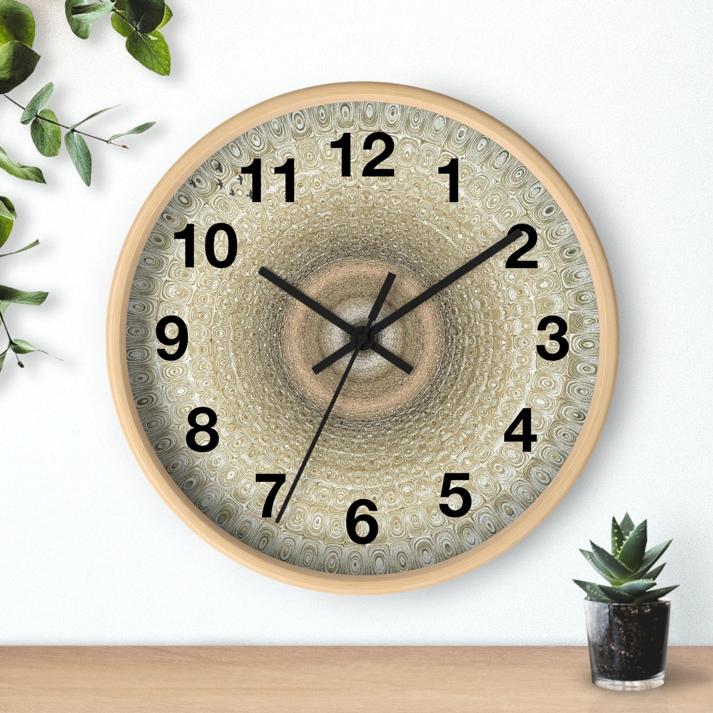 Elegant Textured Wall Clock, Modern Home Decor, Unique Gift for Housewarming, Minimalist Style, Timeless Design, Wall Art