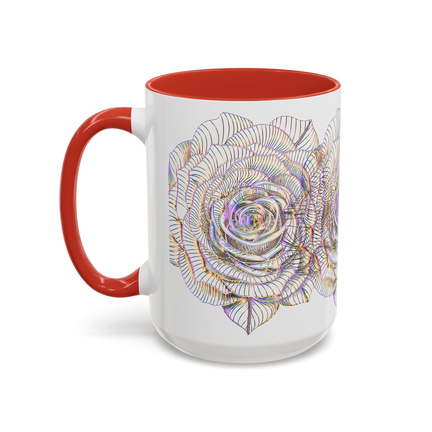Holographic Floral Coffee Mug - Perfect Gift for Plant Lovers, Home Decor, Tea & Coffee Lovers, Mother's Day, Birthdays
