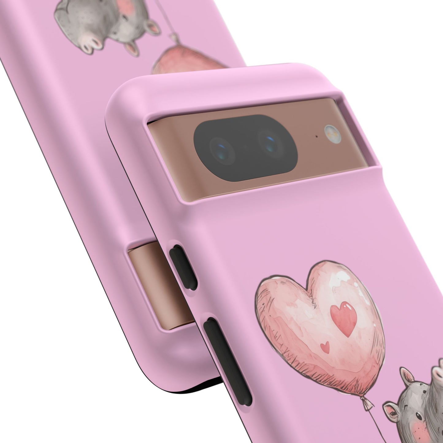 Cute Hippo Phone Case | Good Vibes, Gift for Friends, Cute Phone Accessories, Animal Lover Gift, Happy Phone Cover