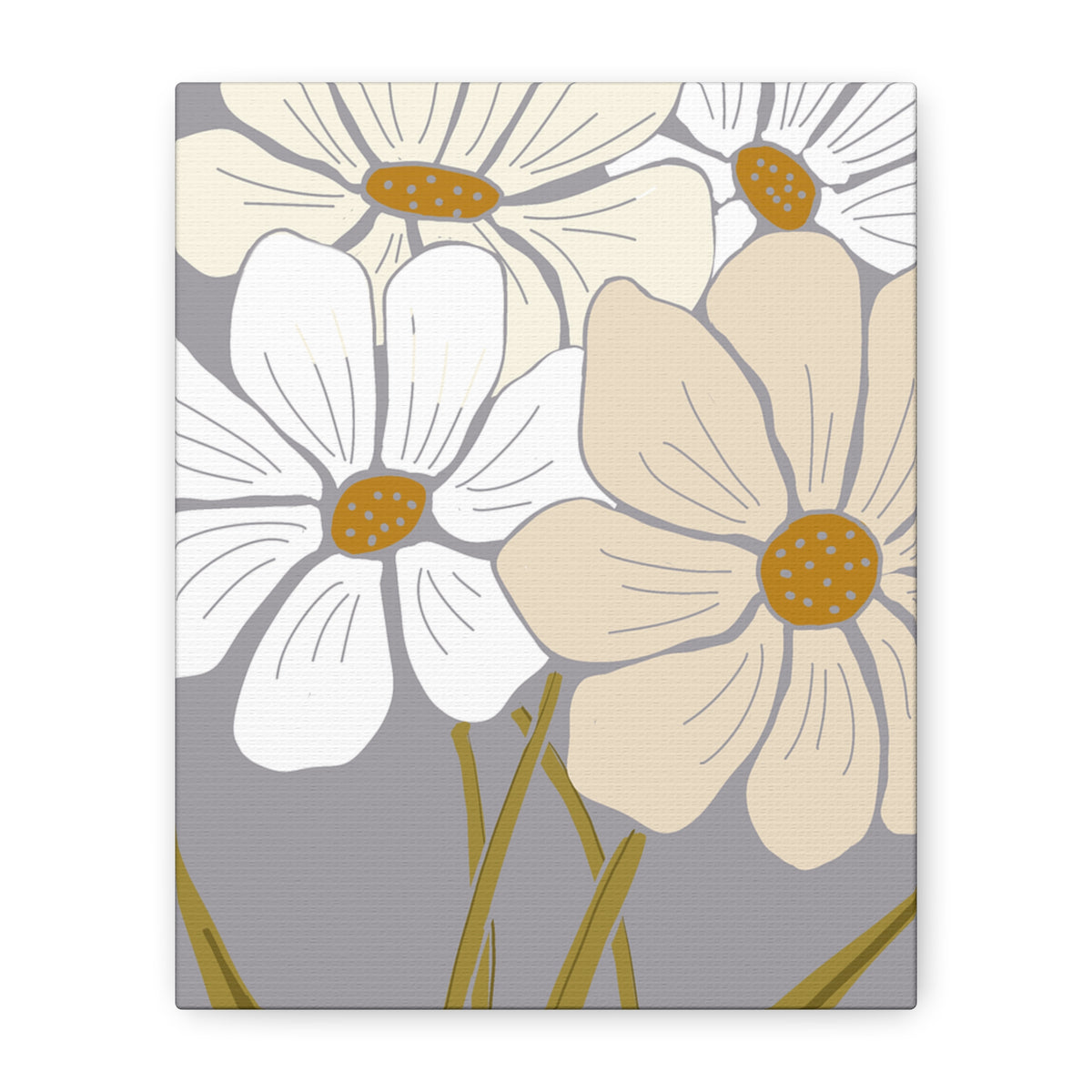 Copy of Copy of Matte Canvas, Stretched, 1.25" Tulips Pink and Purple Flowers