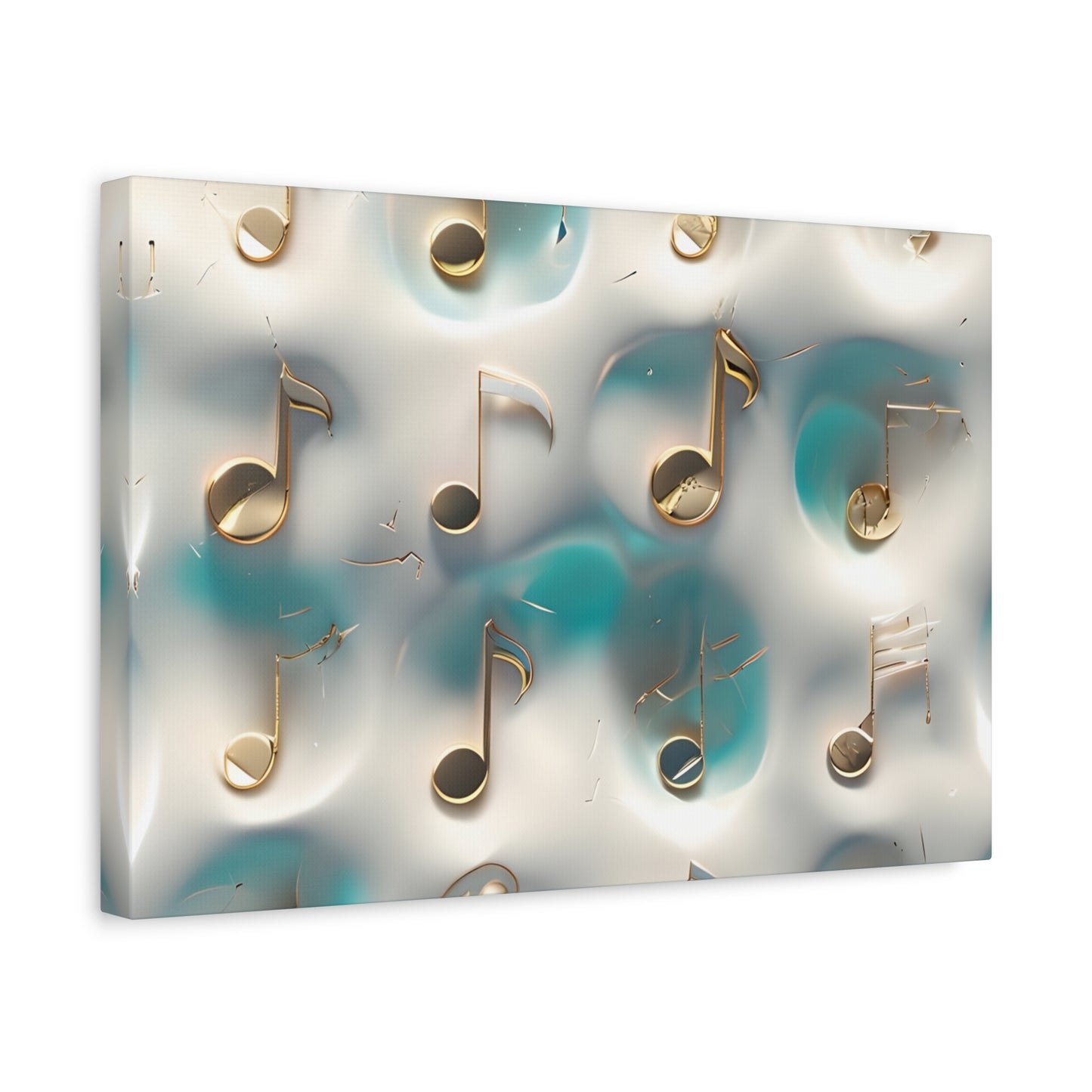 Musical Notes Wall Art Canvas, Elegant Home Decor, Perfect for Musicians, Music Lovers, Gifts for Music Teachers, Unique Art Piece