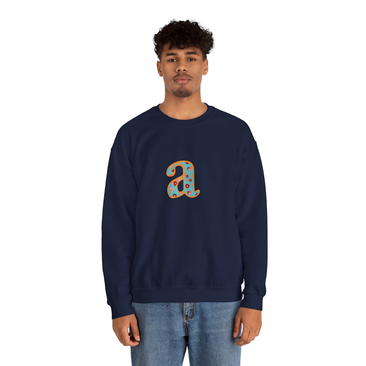 Personalized Initial Sweatshirt, Cozy Unisex Crewneck, Custom Gift for Her, Monogrammed Apparel, Perfect for Birthdays and Holidays