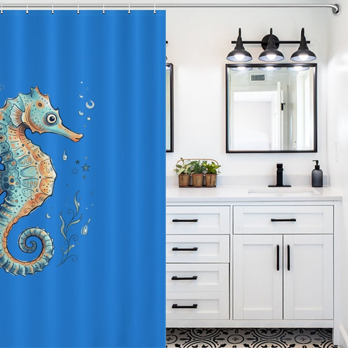 Seahorse Shower Curtain