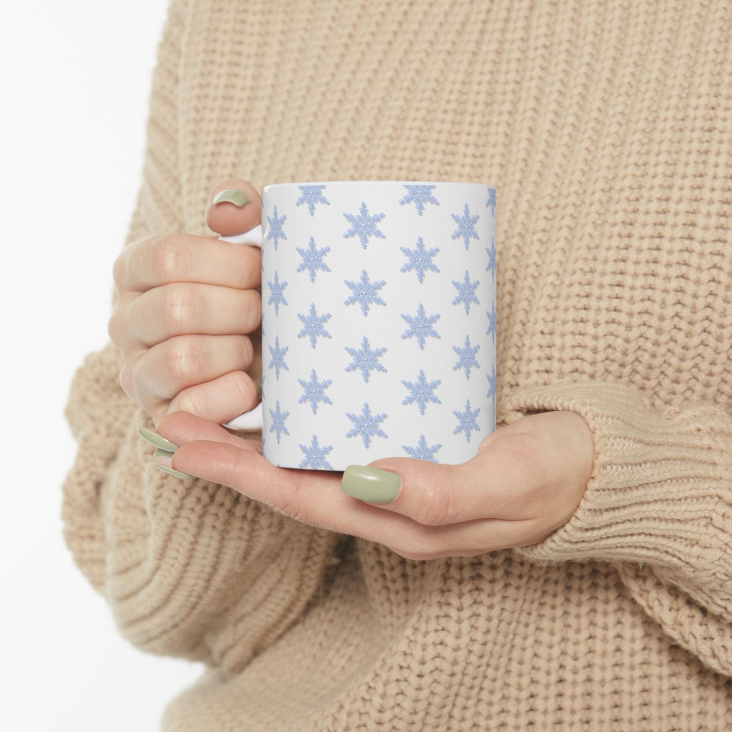 Ceramic Star Pattern Mug - Cozy Home Vibe, Perfect Gift for Winter, Unique Coffee Cup, Ideal for Birthdays, Holidays, and Cozy Gatherings
