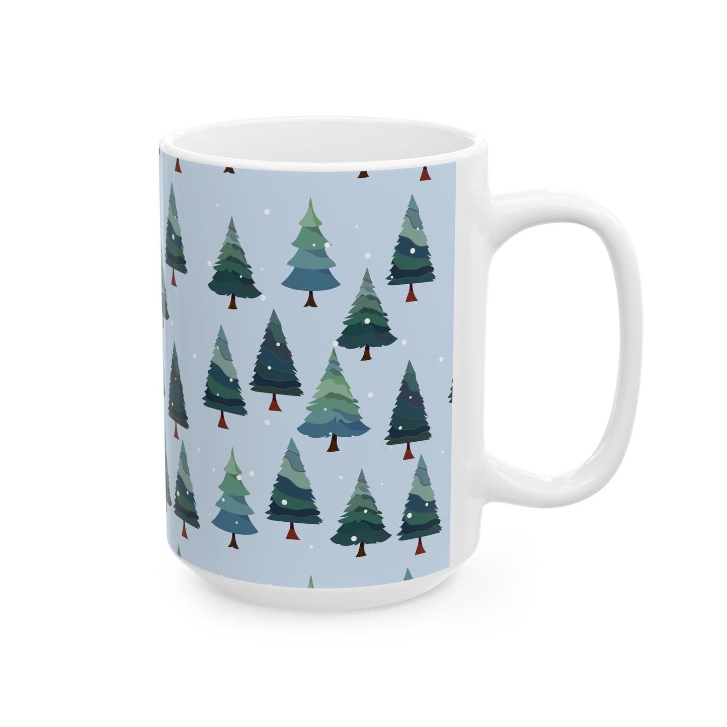 Winter Wonderland Ceramic Mug | Cozy Coffee Cup for Holiday Cheer, Christmas Gift, Nature Lover, Tea Mug, Seasonal Decor