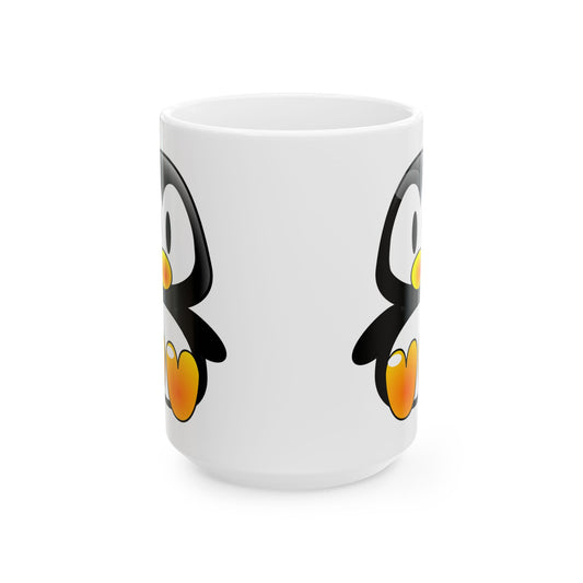 Cute Penguin Ceramic Mug — Adorable Polar Animal Coffee Cup (11oz & 15oz)