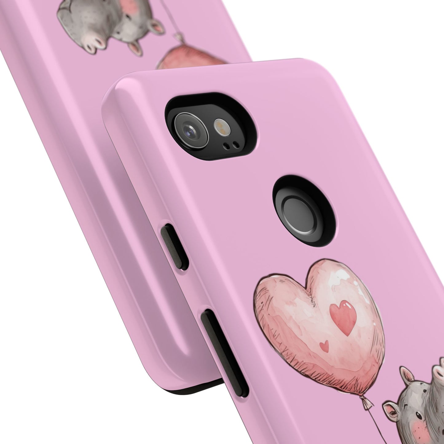 Cute Hippo Phone Case | Good Vibes, Gift for Friends, Cute Phone Accessories, Animal Lover Gift, Happy Phone Cover