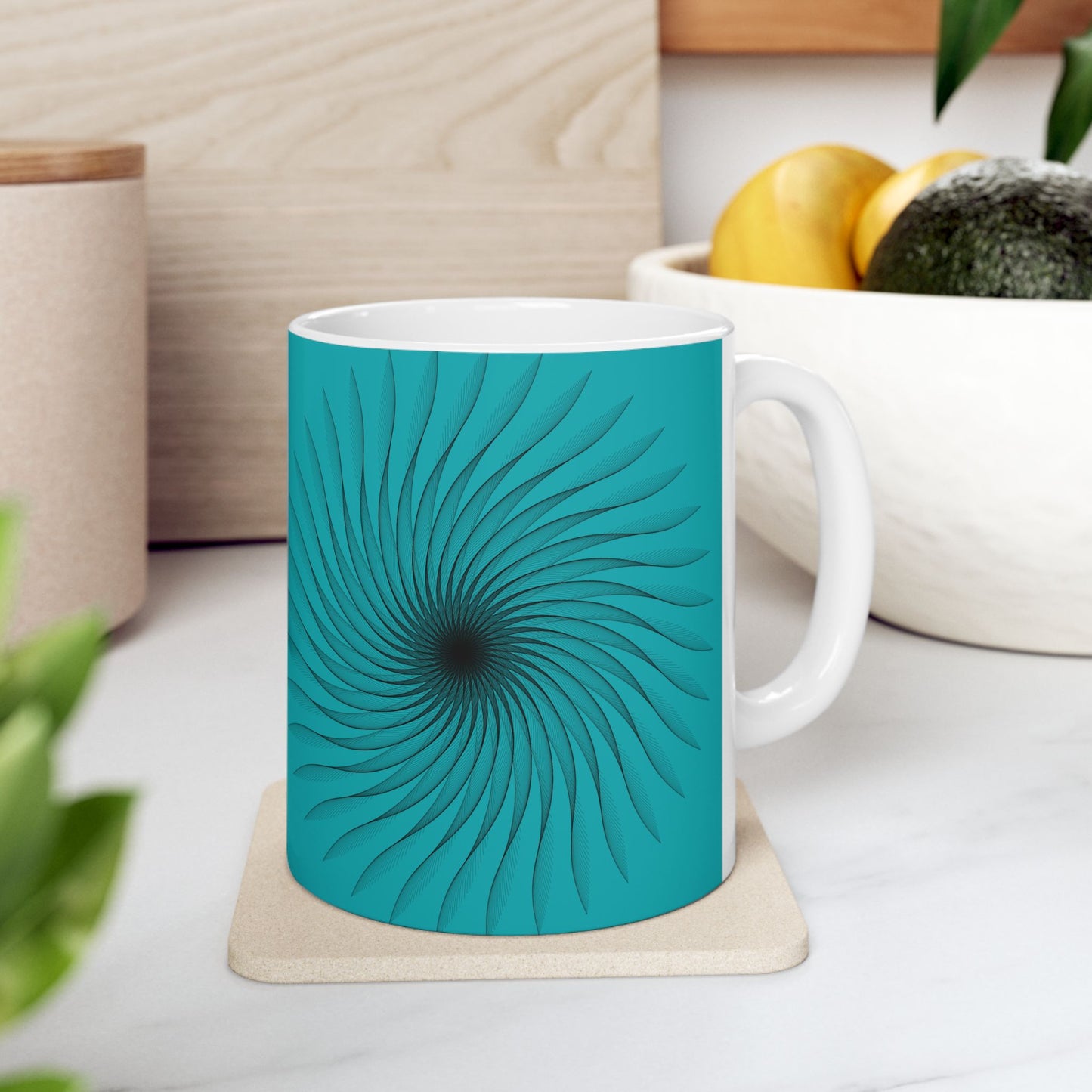 Vibrant Swirl Ceramic Mug - Perfect for Coffee Lovers, Housewarming Gift, Birthday, Home Decor, Tea Enthusiast