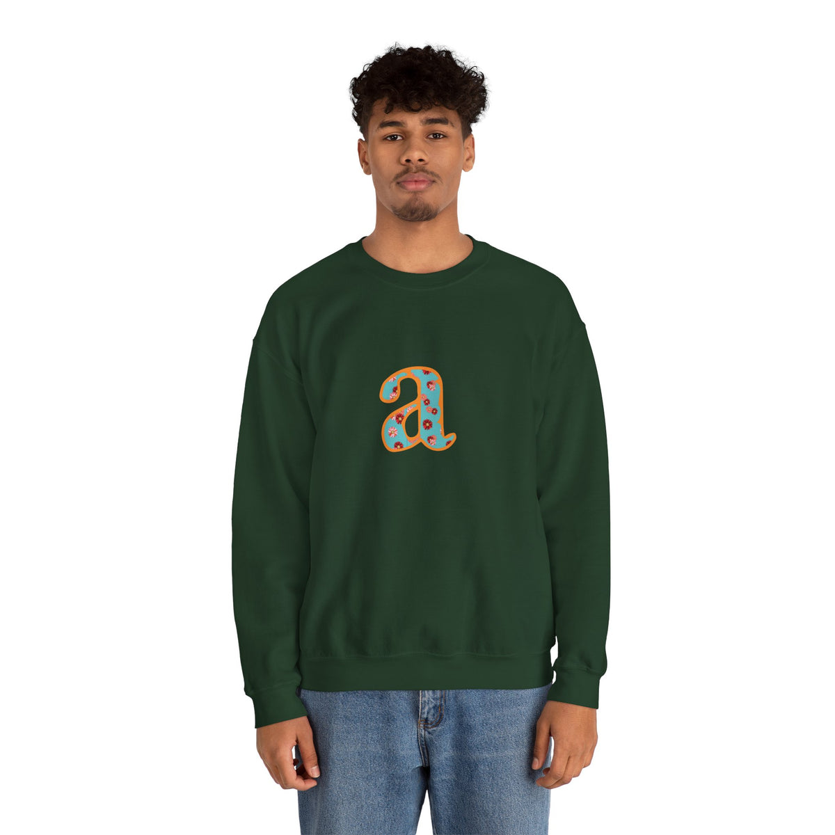 Personalized Initial Sweatshirt, Cozy Unisex Crewneck, Custom Gift for Her, Monogrammed Apparel, Perfect for Birthdays and Holidays