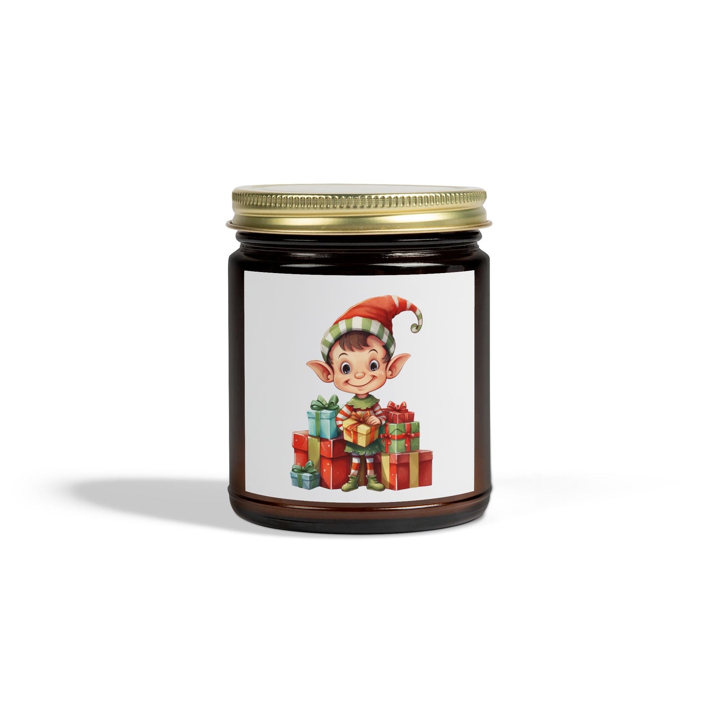 Festive Elf Scented Candle, Cheerful Holiday Decor, Perfect Gift for Christmas, Seasonal Home Fragrance, Joyful Aromatherapy
