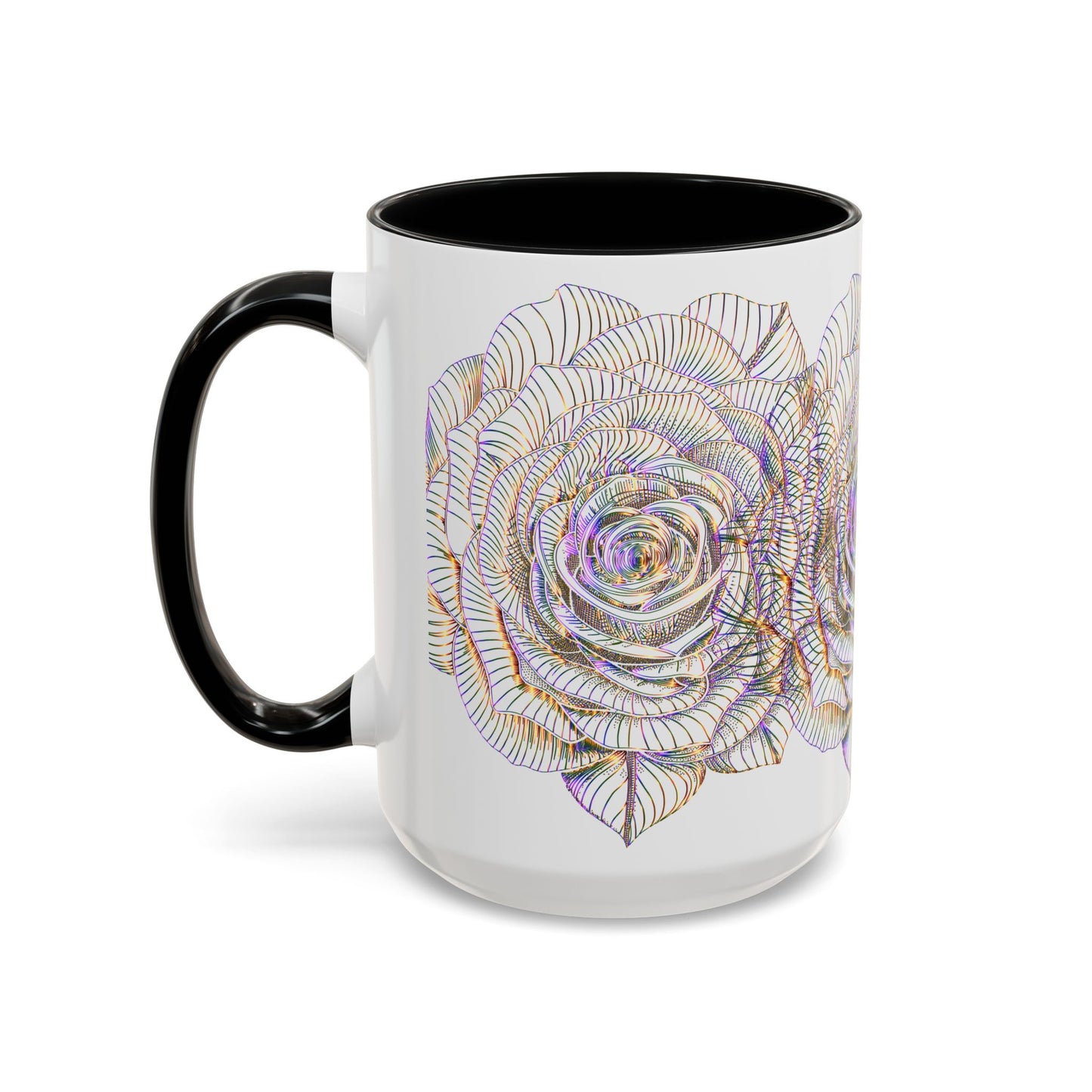 Holographic Floral Coffee Mug - Perfect Gift for Plant Lovers, Home Decor, Tea & Coffee Lovers, Mother's Day, Birthdays