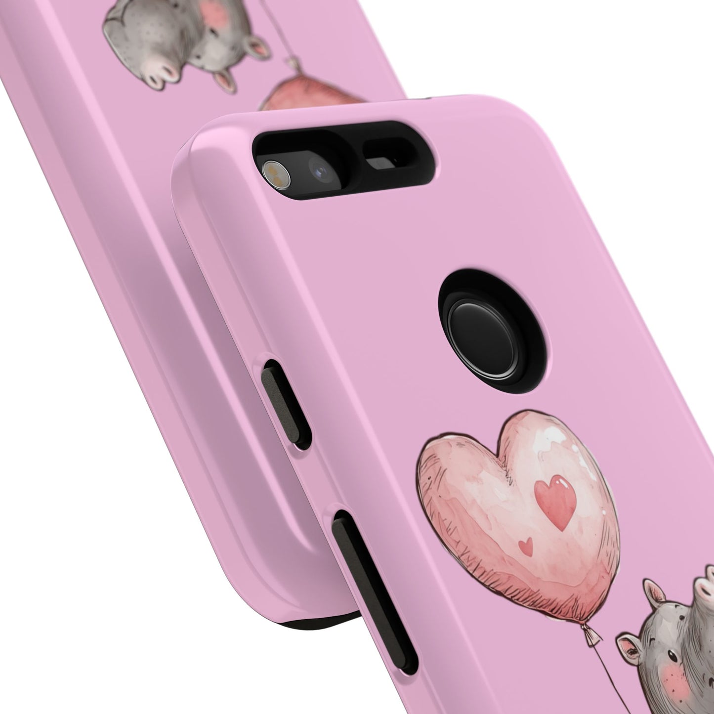 Cute Hippo Phone Case | Good Vibes, Gift for Friends, Cute Phone Accessories, Animal Lover Gift, Happy Phone Cover