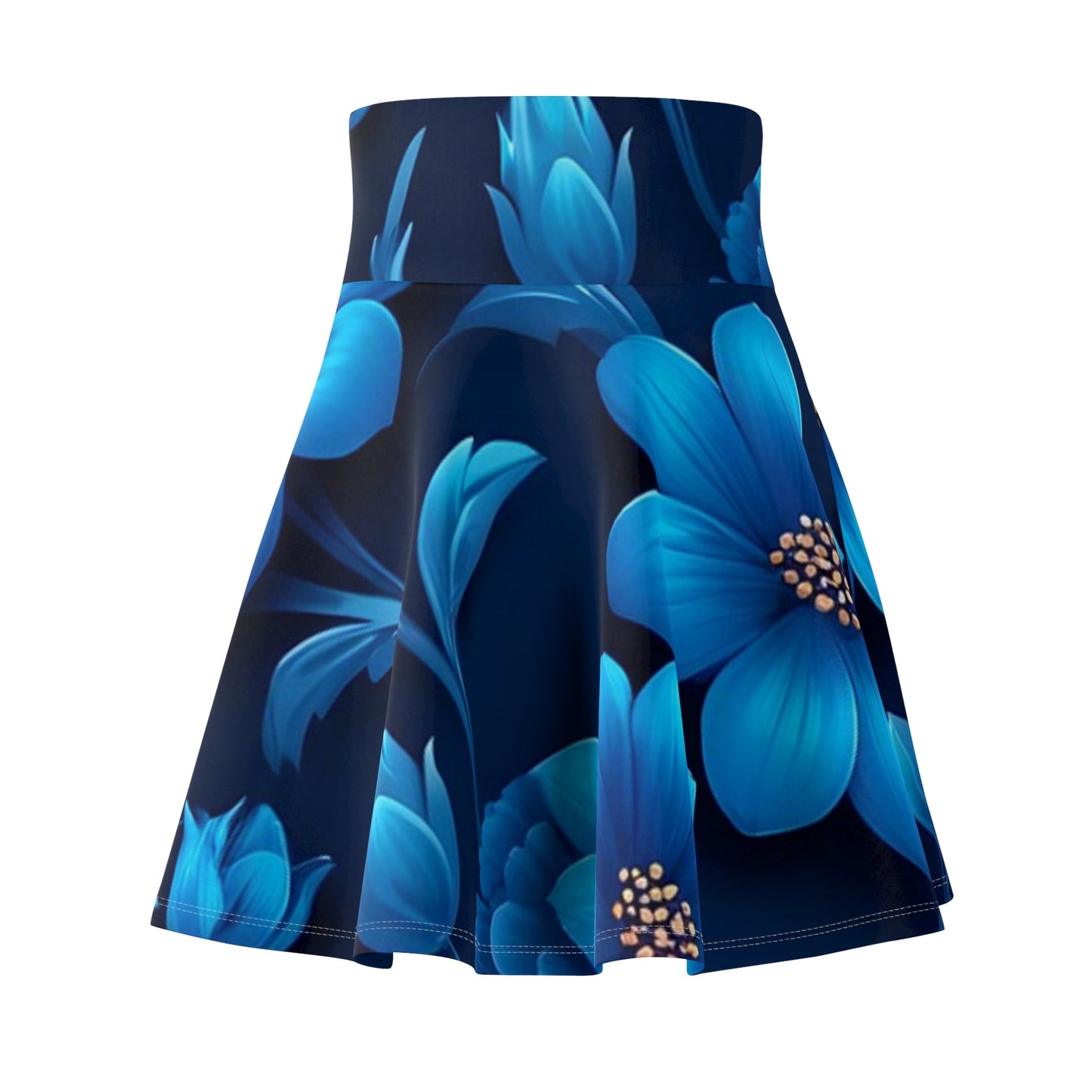 Floral Elegance Women's Skater Skirt, AOP Floral Print Casual Skirt, Spring Fashion, Women's Summer Skirt, Boho Chic, Gift for Her
