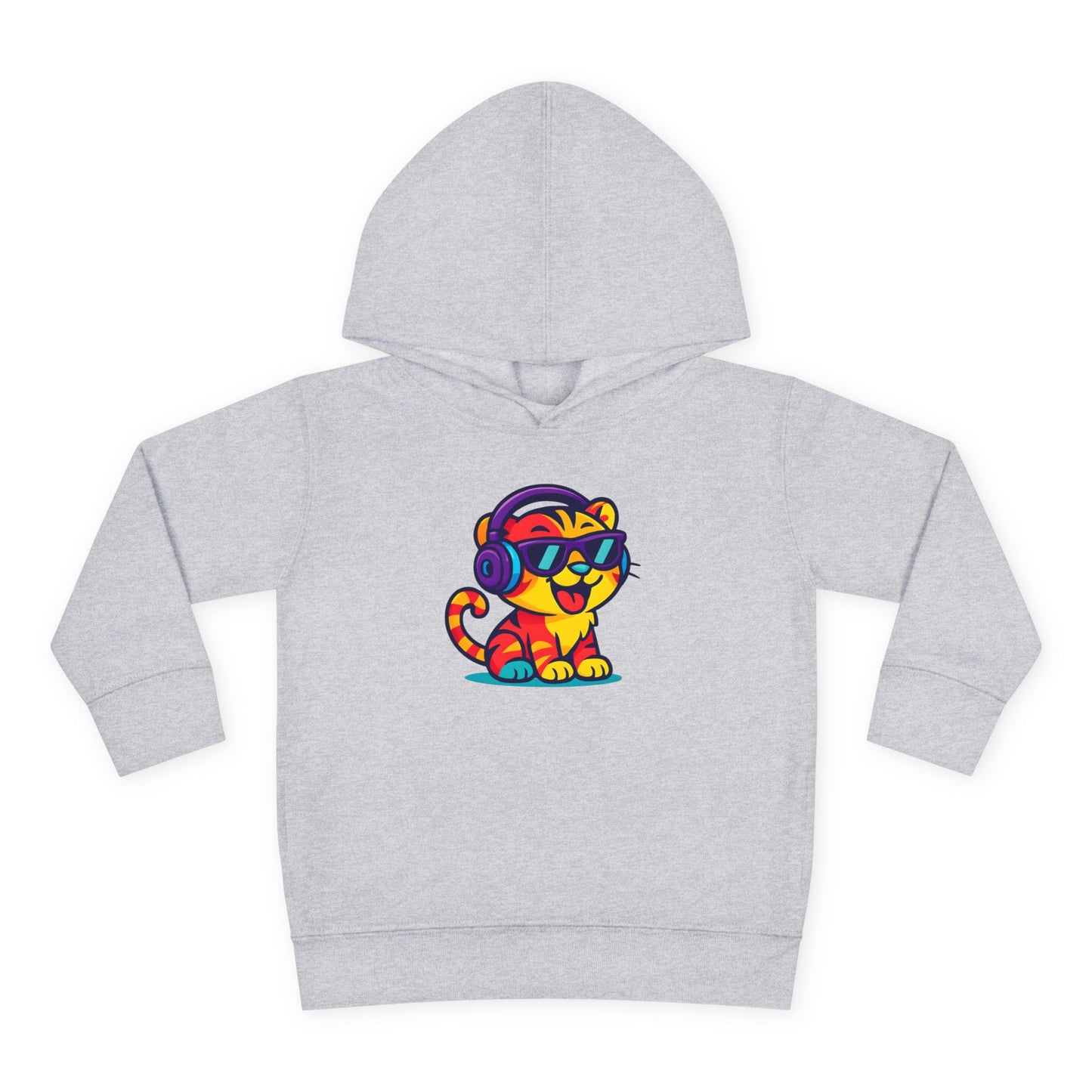 Colorful Tiger Hoodie for Toddlers | Fun Pullover for Kids, Cute Toddler Apparel, Kids' Gift, Birthday Present, Playtime Wear
