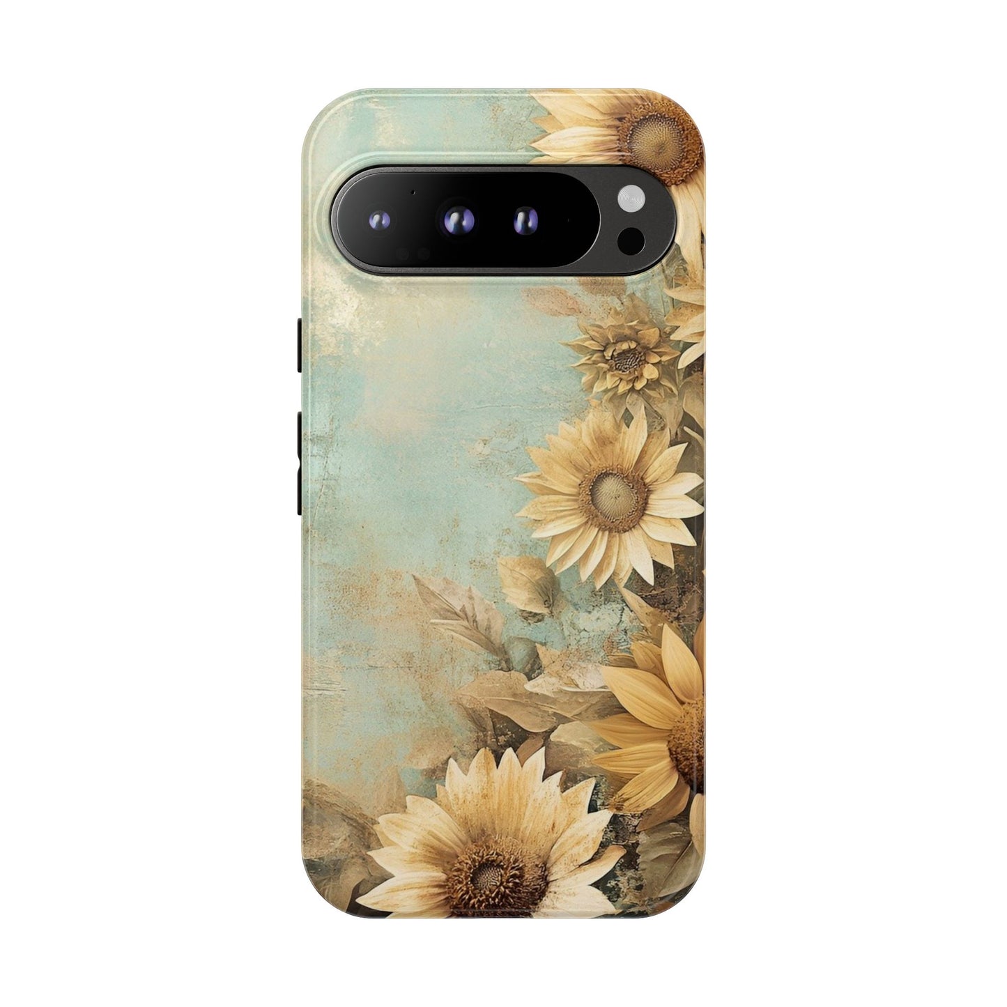 Sunflower Phone Case, Tough Shell Floral Cover, Nature Inspired Gift, Durable Protective Case, Perfect for Spring and Summer