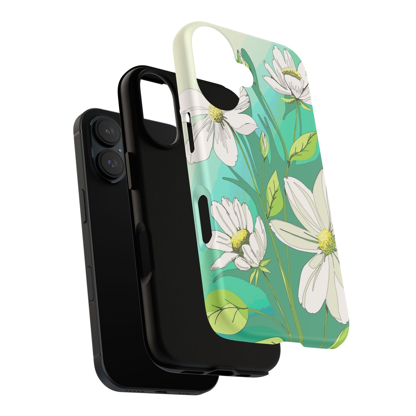 Floral Phone Case, Tough Cases, Flower Design, Nature Inspired, Eco-Friendly Cover, Unique Gift for Her, Spring Accessories