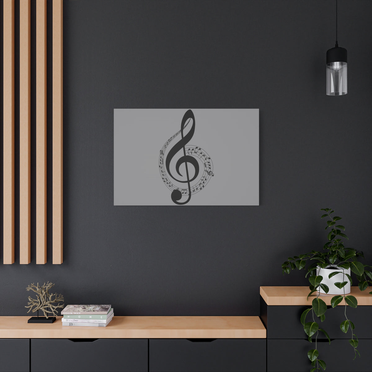 Musical Notes Canvas Print, Wall Art for Musicians, Music Lovers, Home Decor, Gift for Music Teacher, Birthday, Housewarming